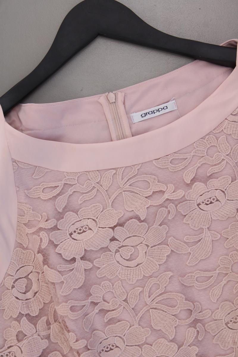 grappa Spitzenkleid Gr. 42 Ärmellos rosa aus Viskose
