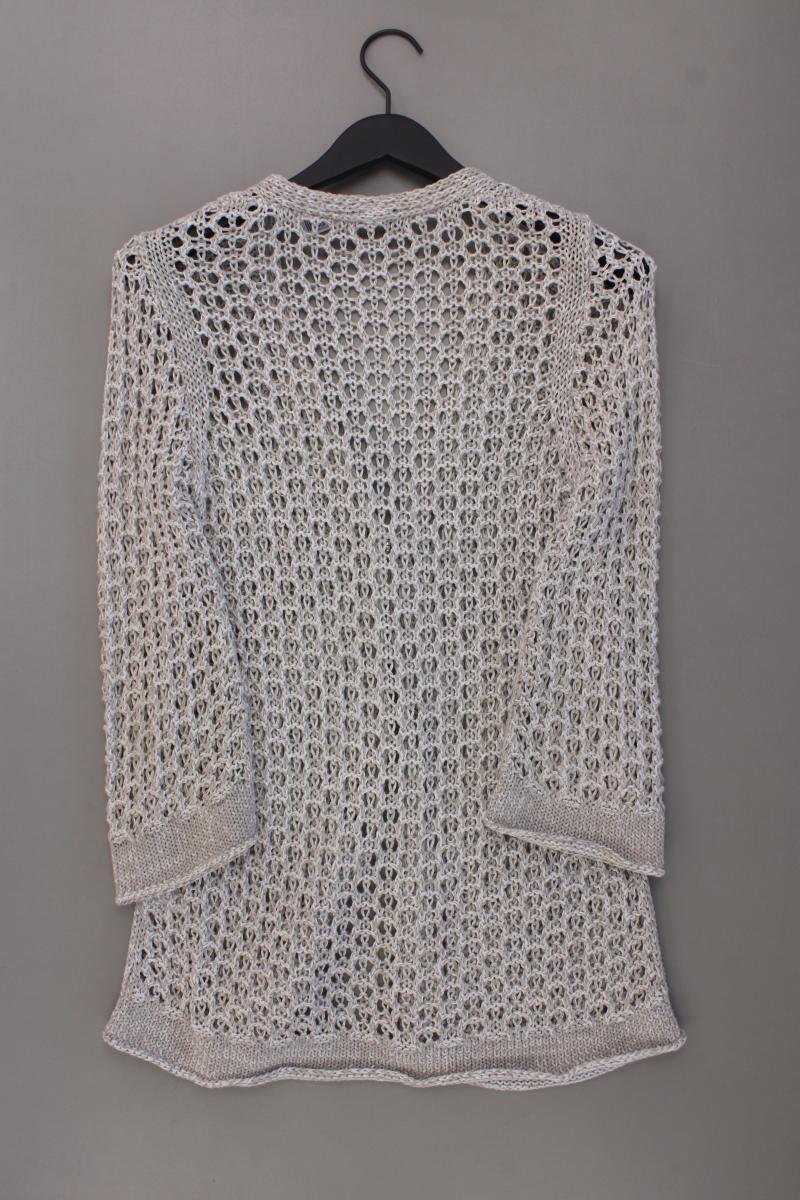 Nice Connection Strickjacke Gr. 38 Langarm grau aus Baumwolle