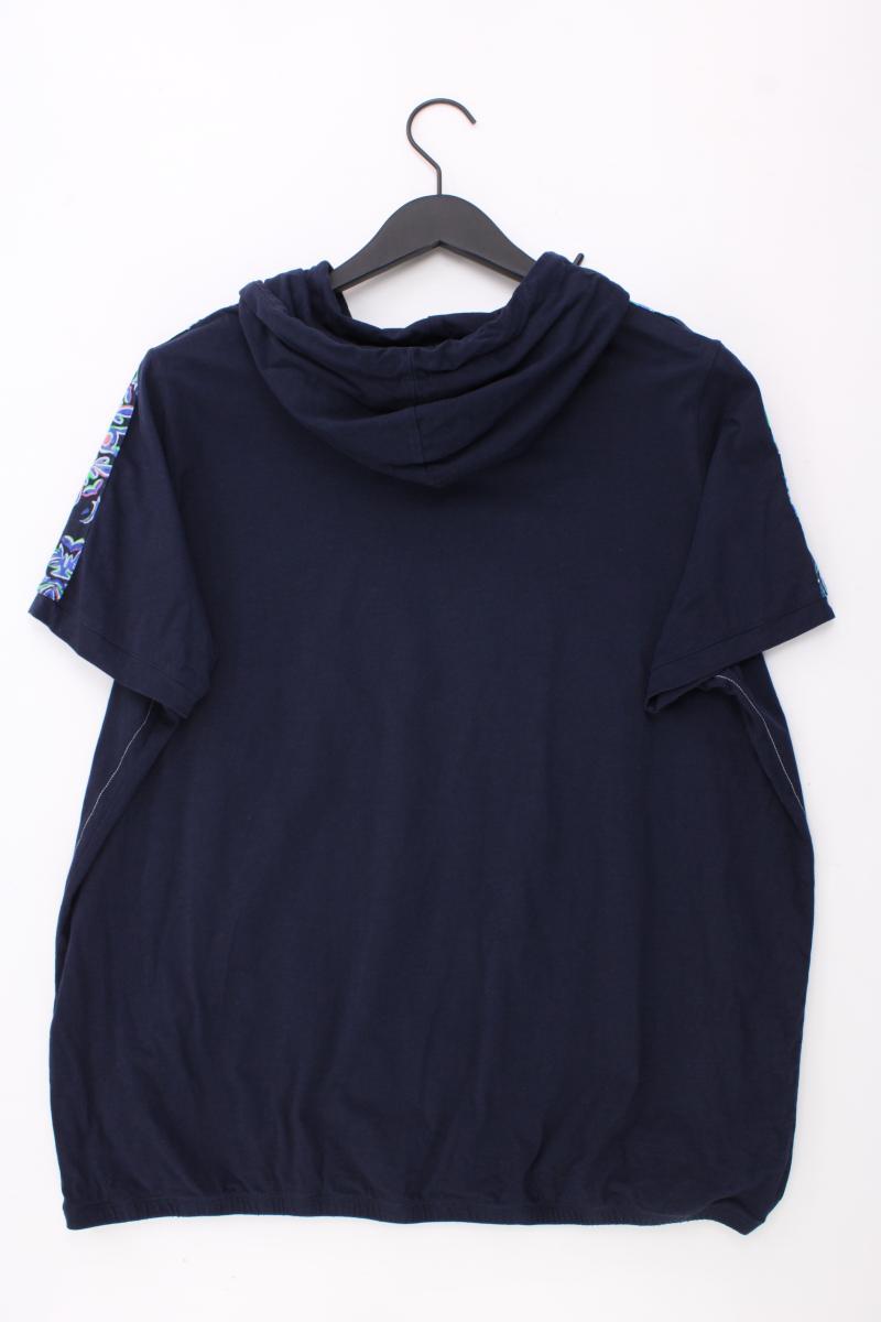 Cecil Kapuzenshirt Gr. XL Kurzarm blau