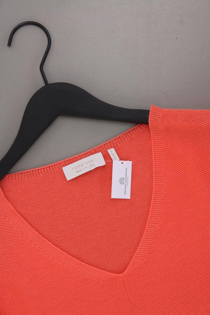 Rich&Royal Feinstrickpullover Gr. XS neuwertig orange aus Baumwolle