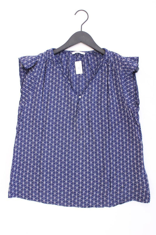 edc by Esprit Kurzarmbluse Gr. L blau aus Viskose