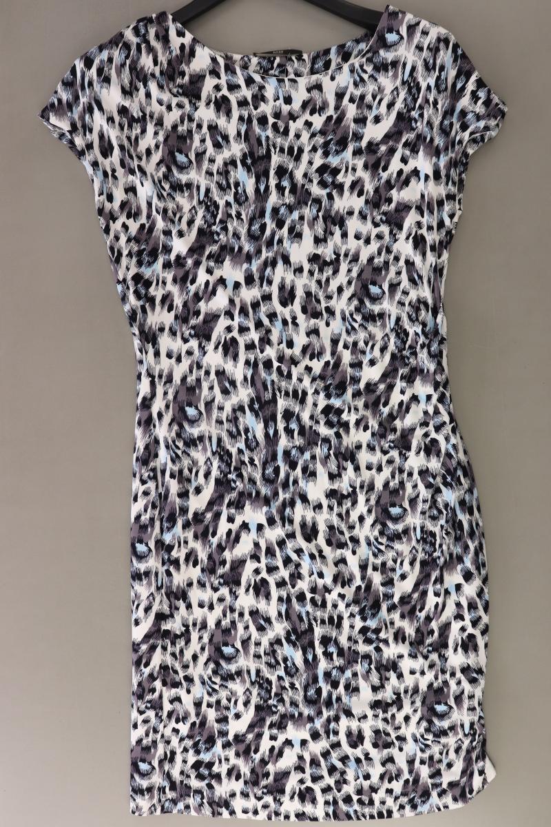 BOSS by Hugo Boss Bleistiftkleid Gr. L mit Tierdruck neuwertig Kurzarm grau