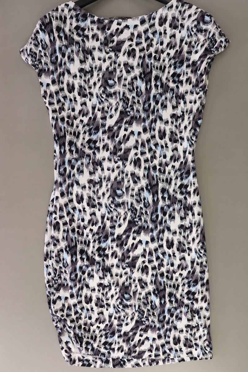 BOSS by Hugo Boss Bleistiftkleid Gr. L mit Tierdruck neuwertig Kurzarm grau