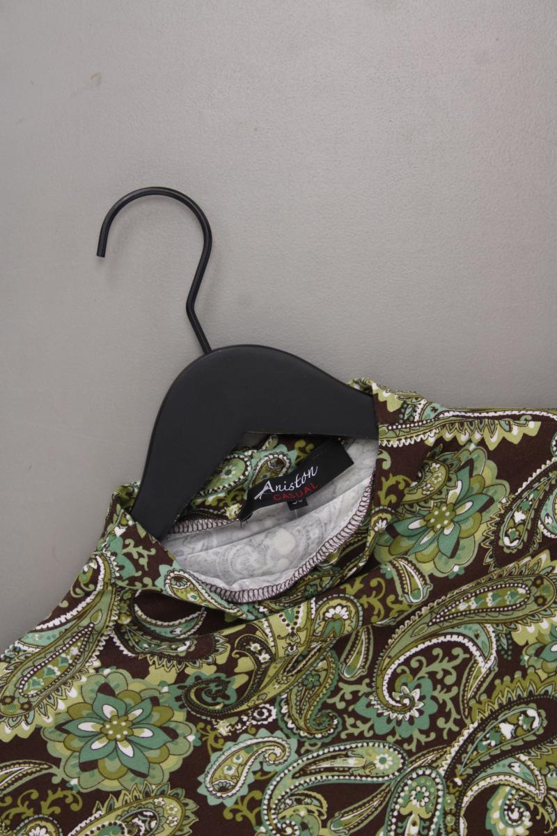 Aniston Langarmkleid Gr. 38 mit Paisleymuster grün aus Viskose