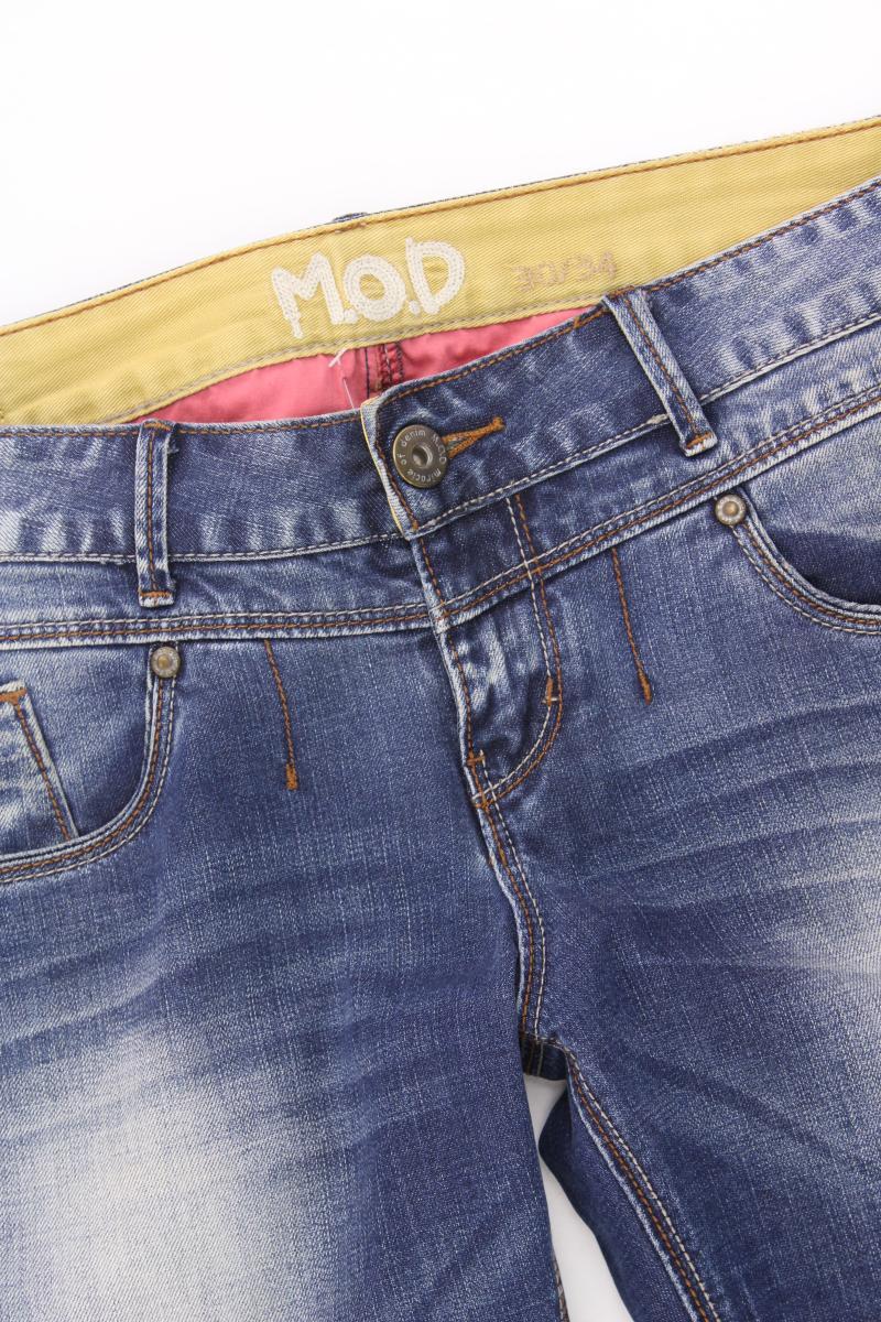 M.O.D Straight Jeans für Herren Gr. W30/L34 blau