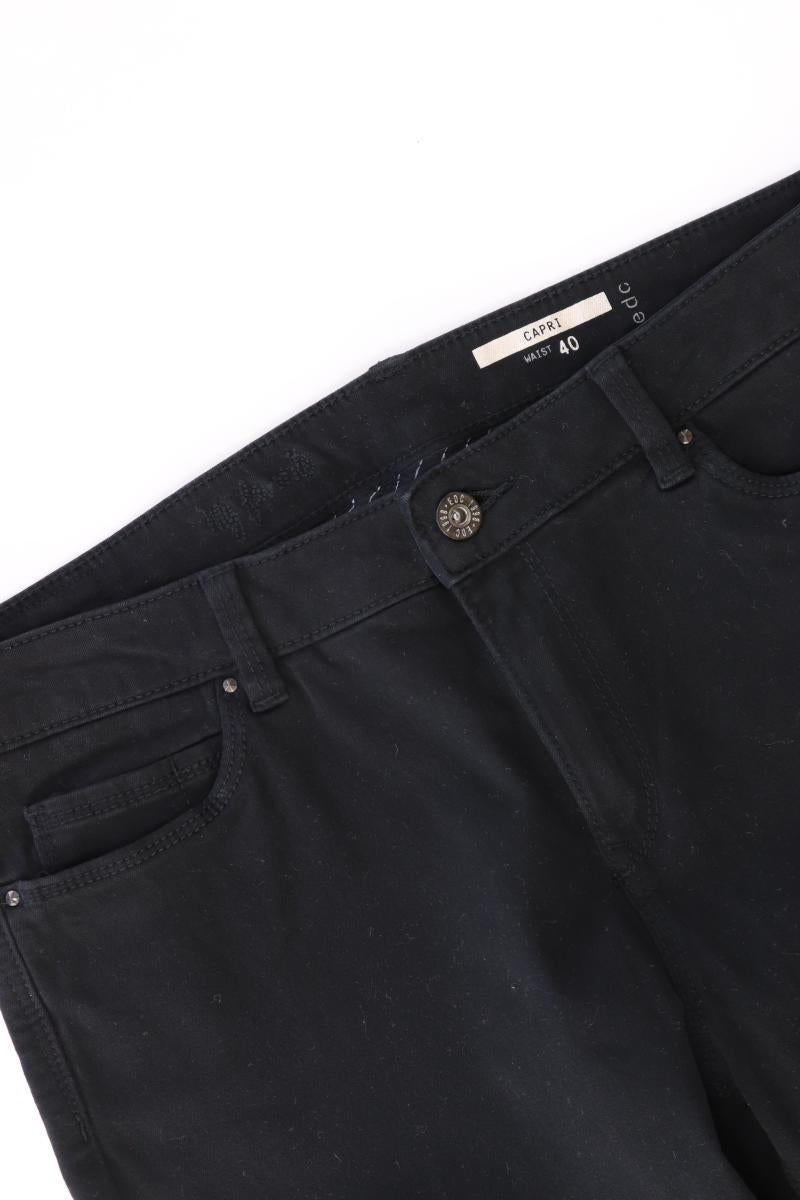 edc by Esprit 7/8 Jeans Gr. 40 schwarz aus Baumwolle