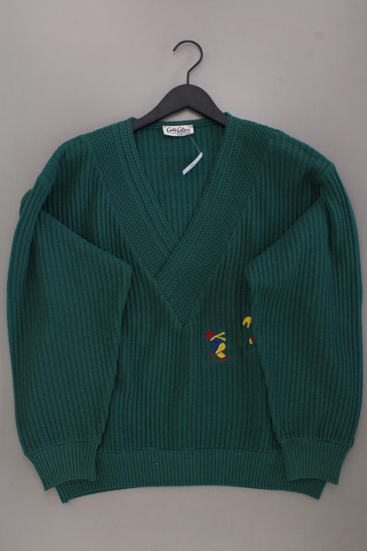 Carlo Colucci Wollpullover für Herren Gr. 54 Vintage grün