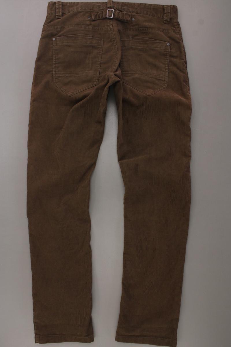 Blend Cordhose für Herren Gr. W33 braun aus Baumwolle