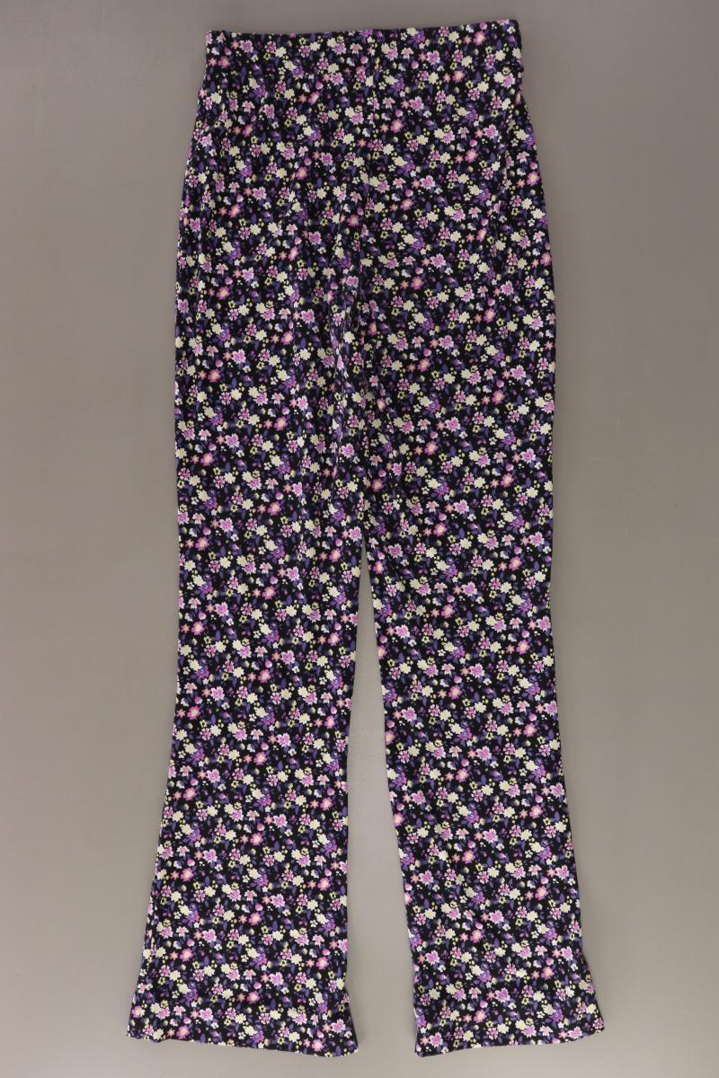Pieces Hose Gr. S mit Blumenmuster lila
