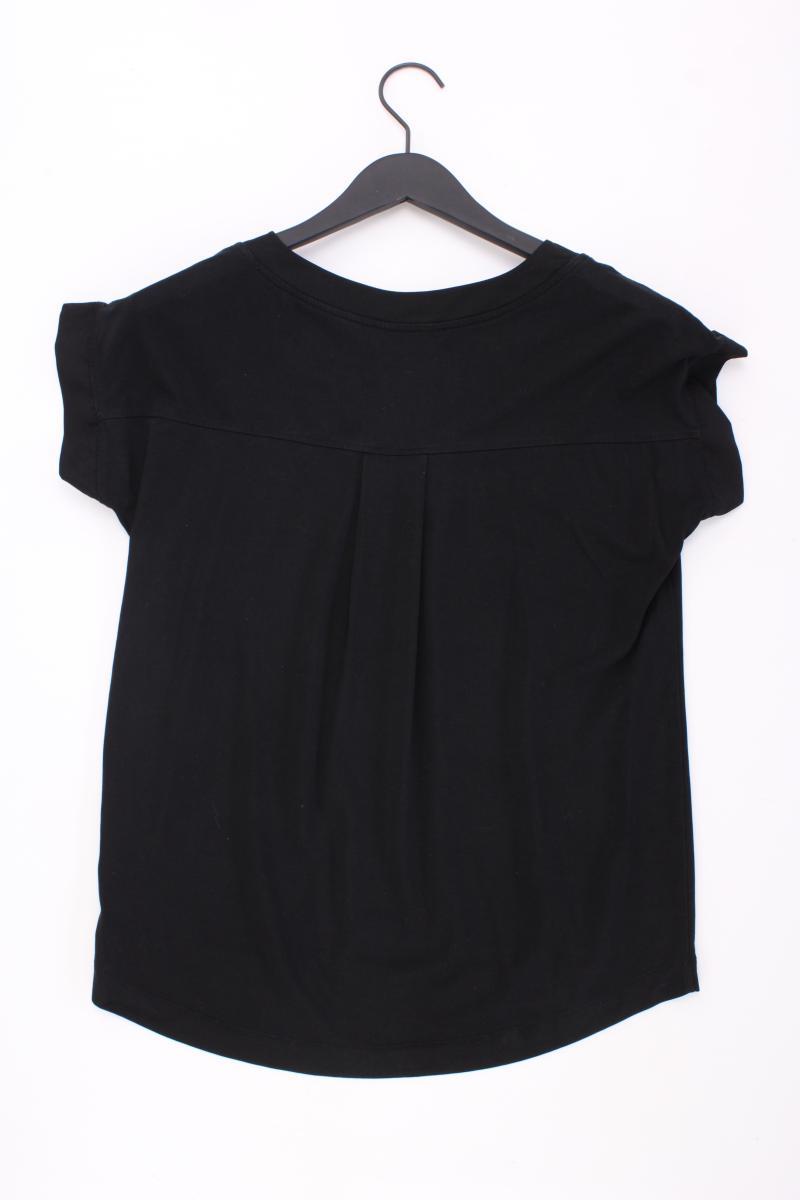 Esprit Shirt mit V-Ausschnitt Gr. XS Kurzarm schwarz aus Lyocell