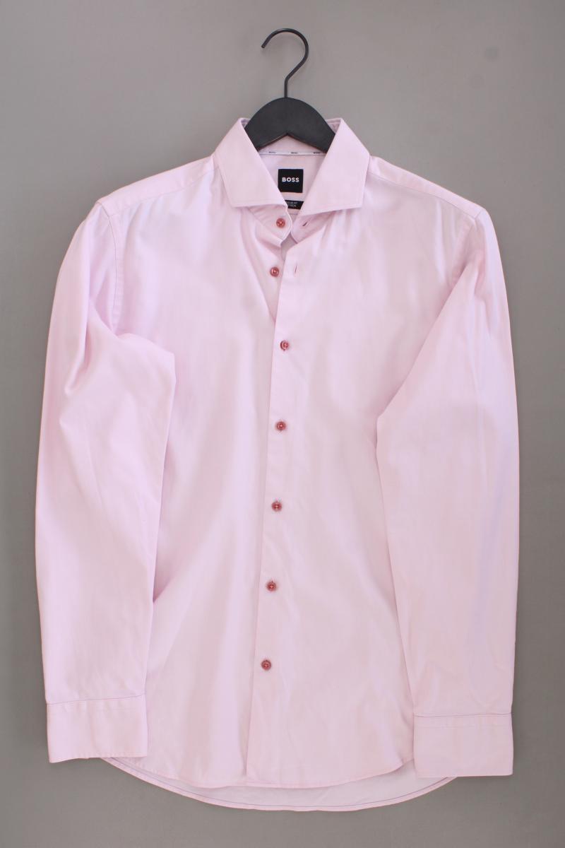 BOSS by Hugo Boss Langarmhemd für Herren Gr. Hemdgröße 40 rosa