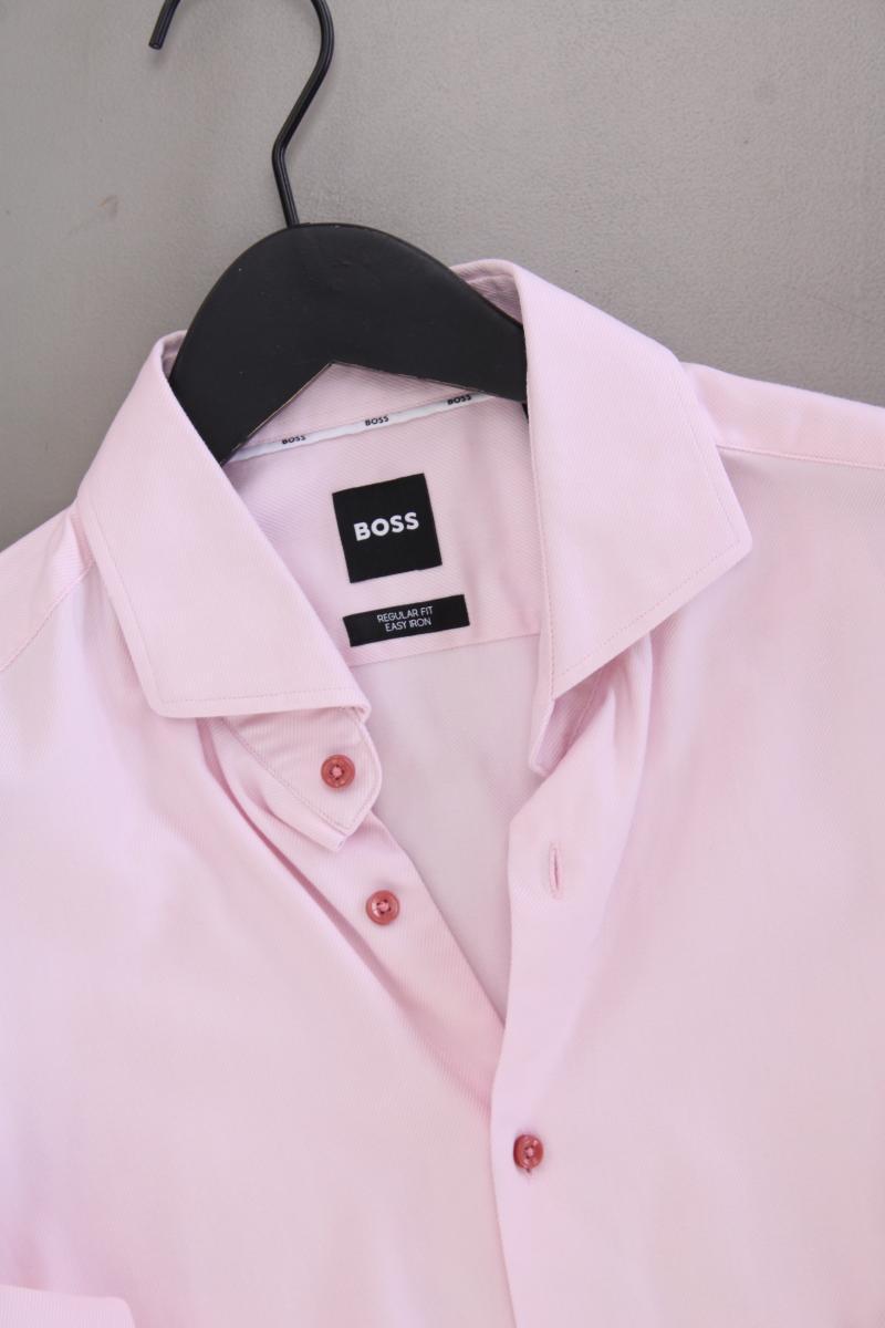 BOSS by Hugo Boss Langarmhemd für Herren Gr. Hemdgröße 40 rosa