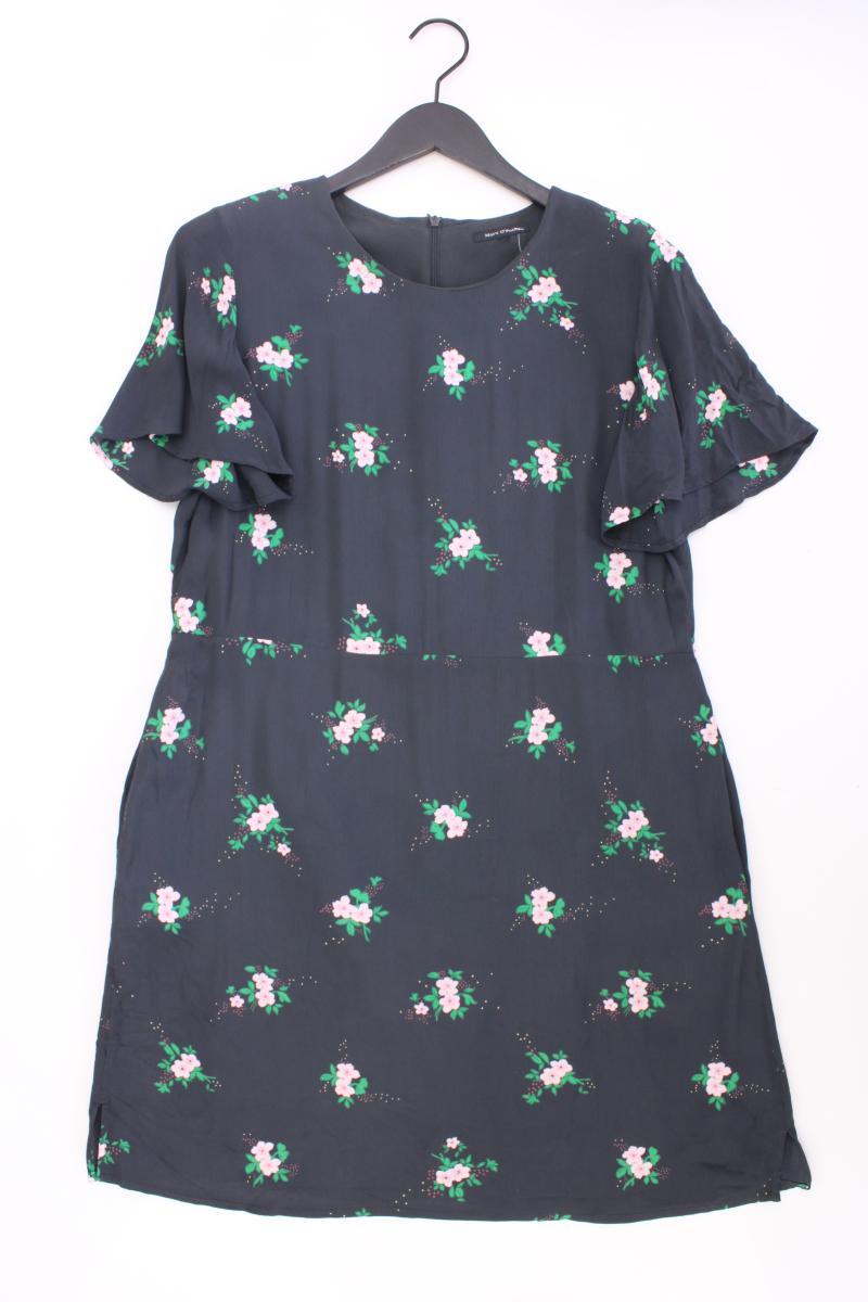 Marc O'Polo Kurzarmkleid Gr. 40 mit Blumenmuster grau