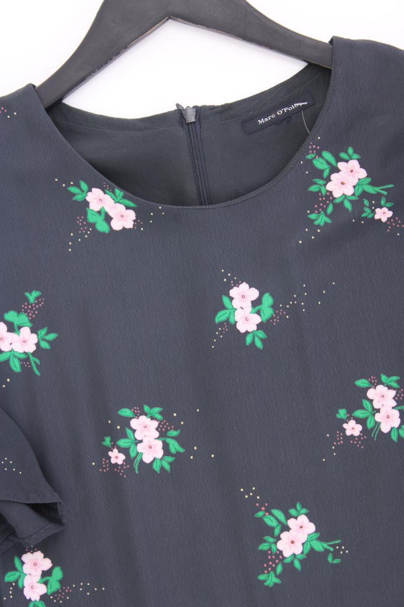 Marc O'Polo Kurzarmkleid Gr. 40 mit Blumenmuster grau