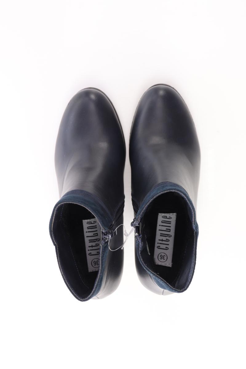 City Line Stiefeletten Gr. 36 neuwertig blau aus Kunstleder