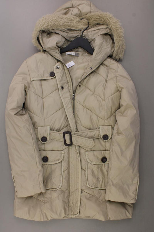 Koton Kapuzenjacke Gr. 34 mit Gürtel creme aus Polyamid