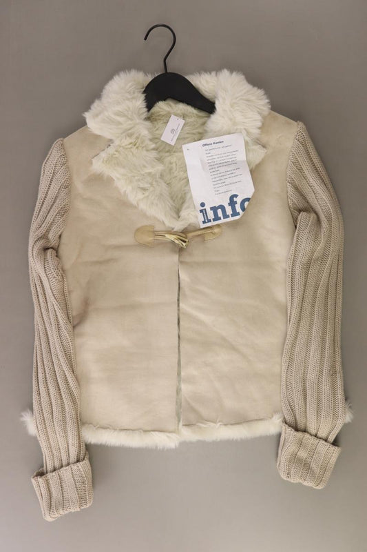 Regular Jacke Gr. 40 neu mit Etikett Vintage creme aus Polyester
