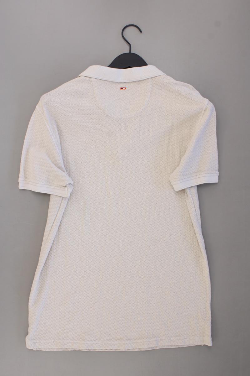 Emilio Adani Poloshirt für Herren Gr. M Kurzarm creme aus Baumwolle