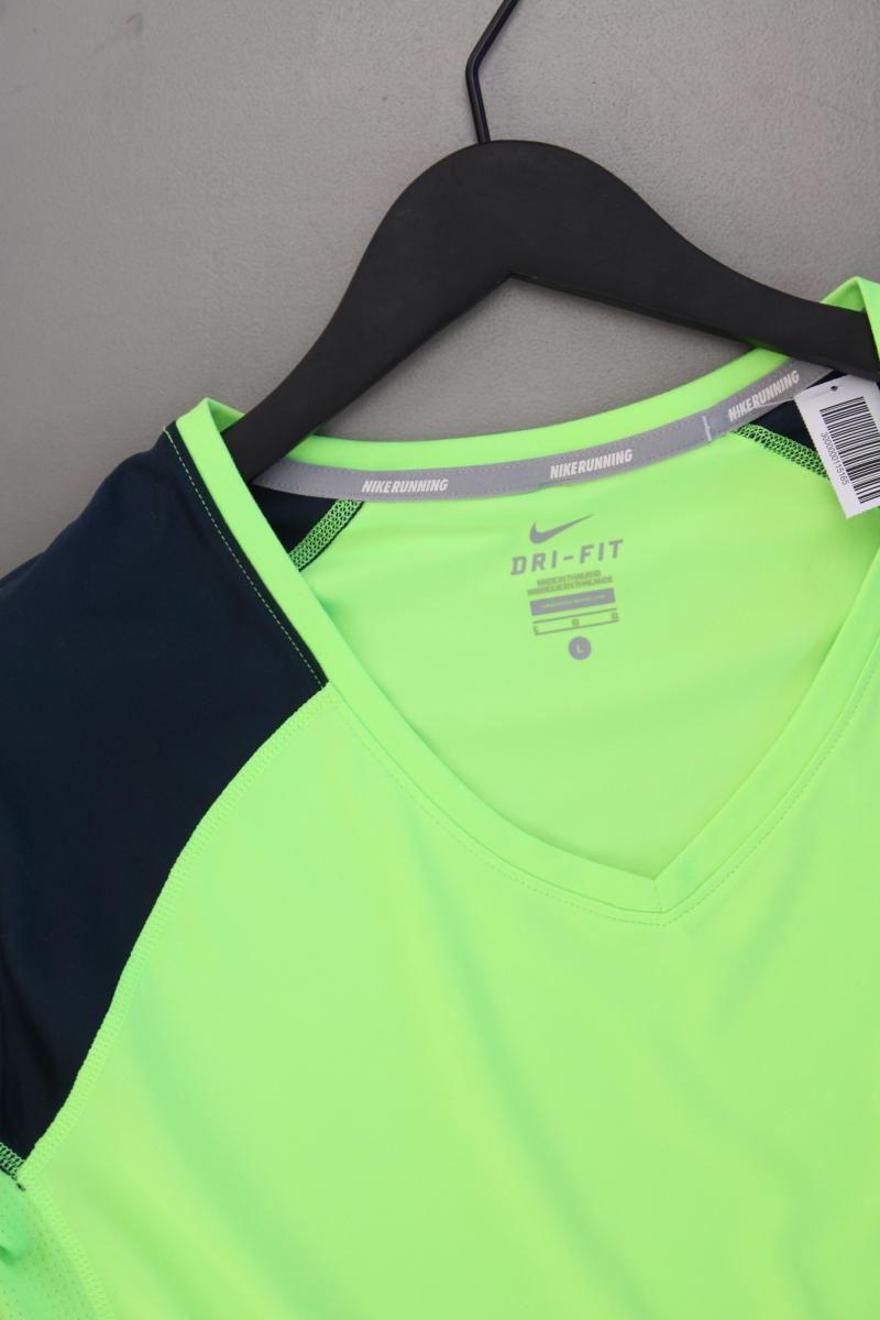 Nike Sportshirt neon Gr. L neuwertig Kurzarm grün