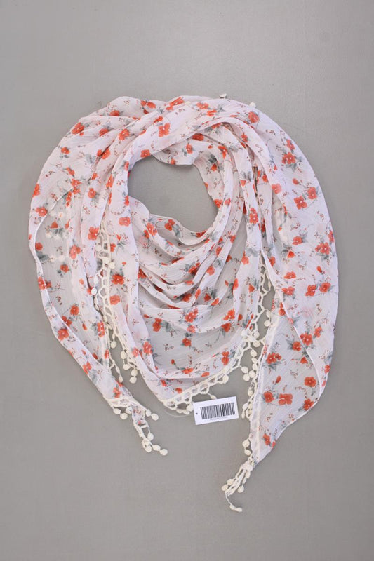 Tuch mit Blumenmuster creme