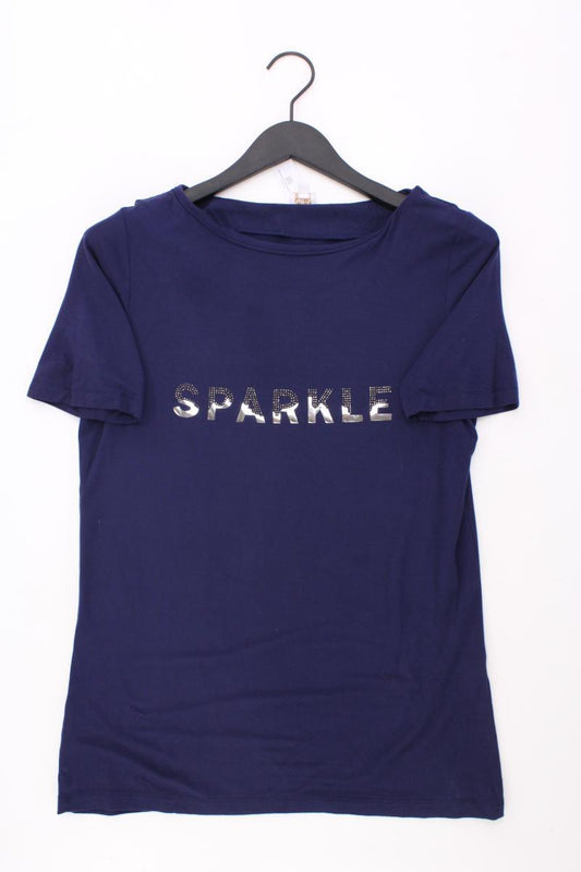 VA Milano T-Shirt Gr. 40 Kurzarm blau aus Viskose