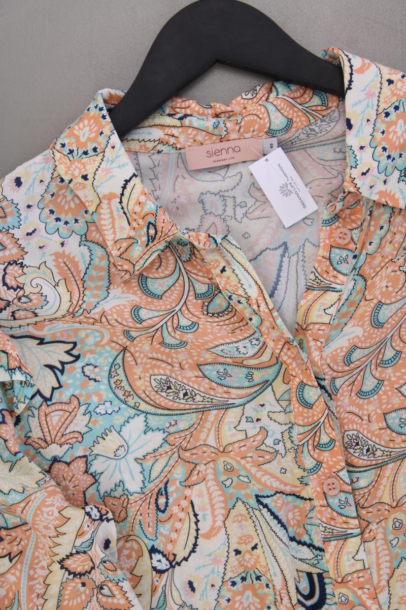 Sienna Langarmkleid Gr. 40 mit Paisleymuster mehrfarbig aus Viskose