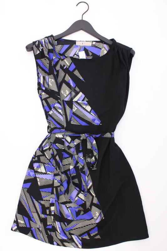 Dorothy Perkins Kurzarmkleid Gr. 40 mit Gürtel schwarz aus Polyester