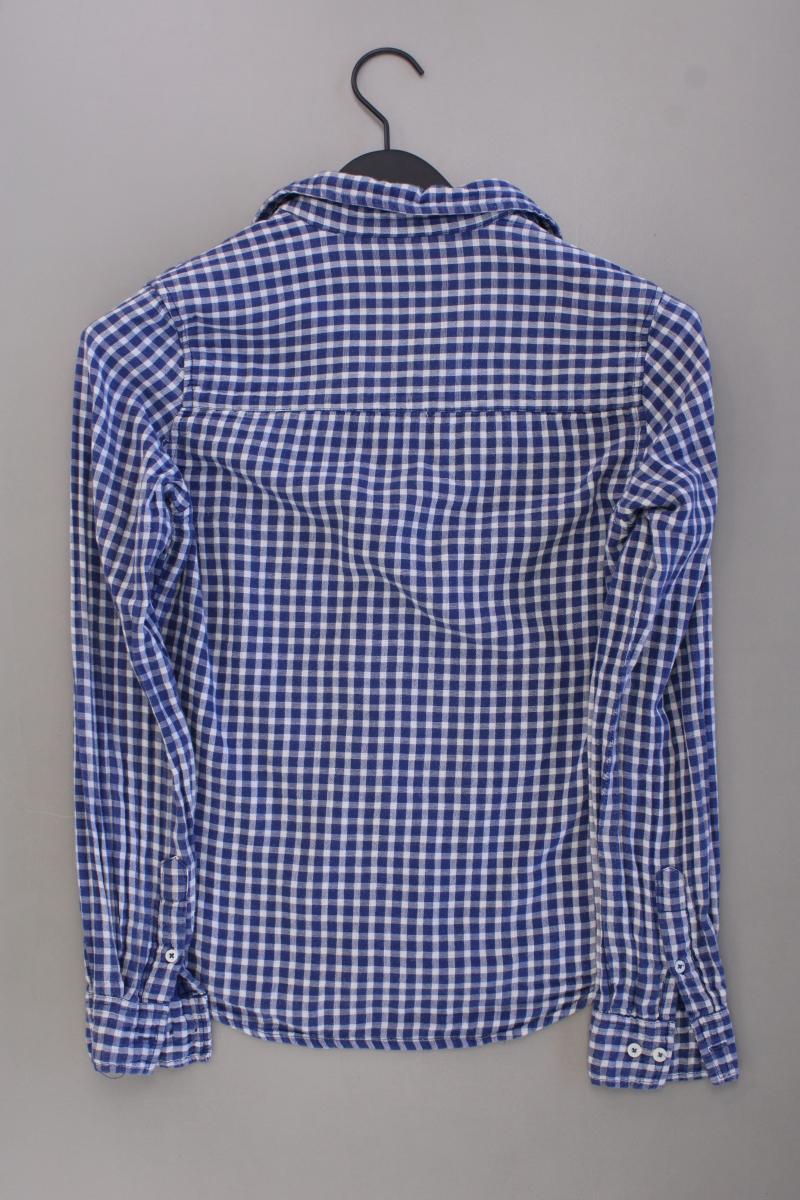 LTB Karobluse Gr. XS kariert Langarm blau