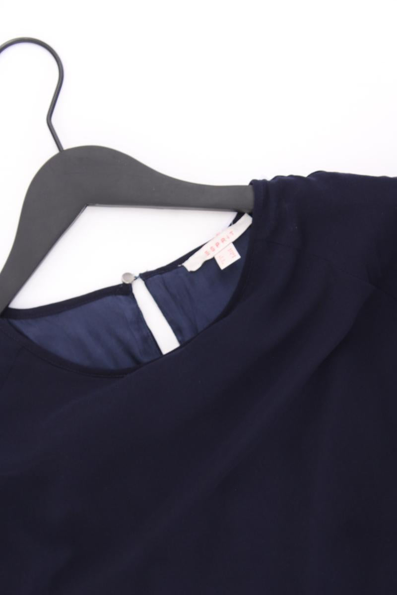 Esprit Kurzarmkleid Gr. 38 blau aus Polyester