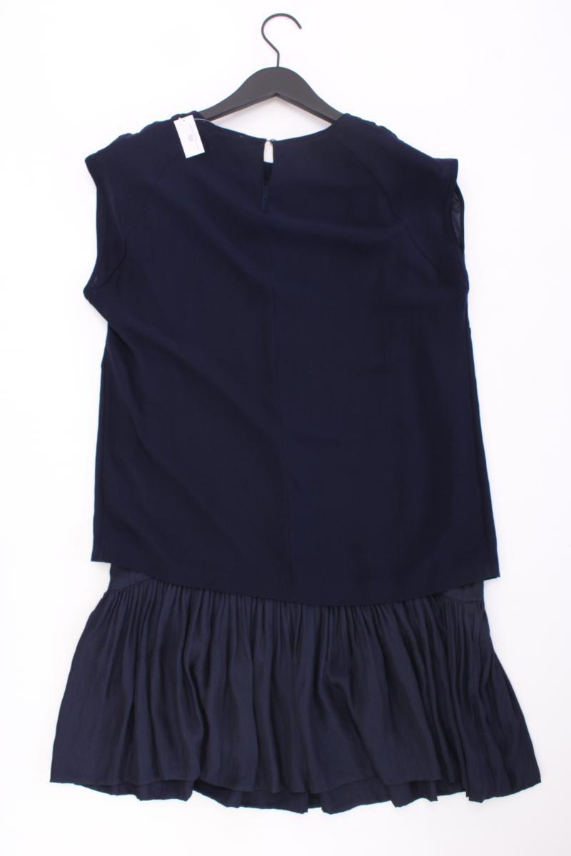 Esprit Kurzarmkleid Gr. 38 blau aus Polyester