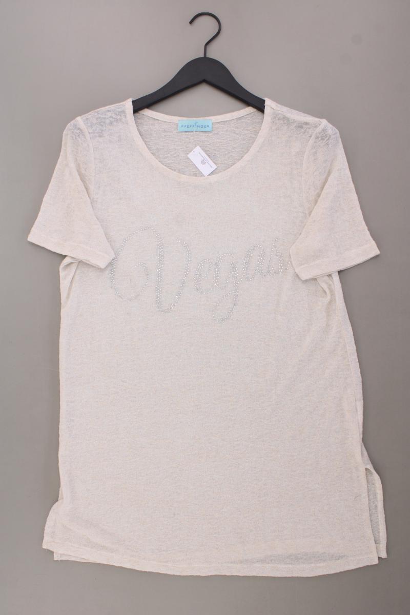 Pfeffinger T-Shirt Gr. 40 Kurzarm creme