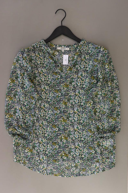 Garcia Jeans Regular Bluse Gr. M mit Blumenmuster 3/4 Ärmel mehrfarbig