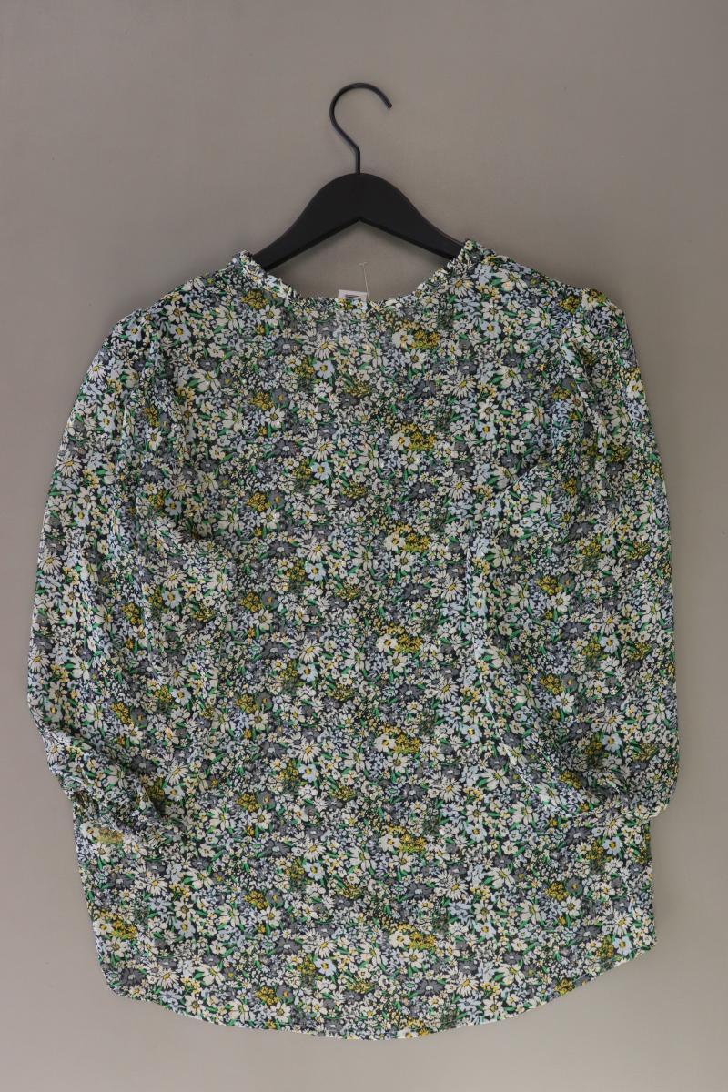 Garcia Jeans Regular Bluse Gr. M mit Blumenmuster 3/4 Ärmel mehrfarbig