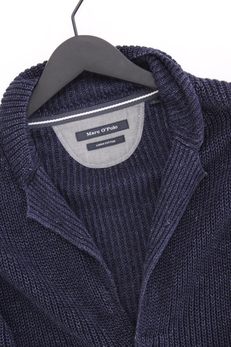 Marc O'Polo Strickjacke für Herren Gr. S neuwertig Langarm blau aus Leinen