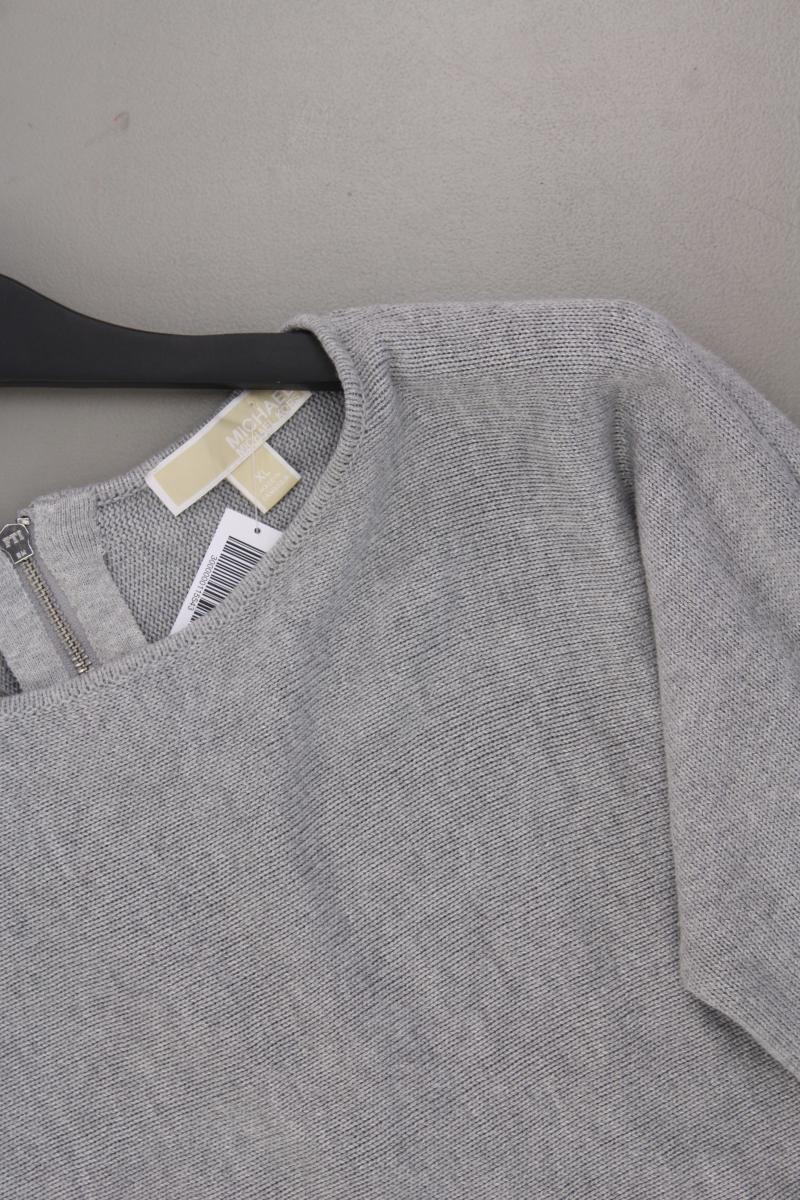 Michael Kors Feinstrickpullover Gr. XL neuwertig grau aus Baumwolle