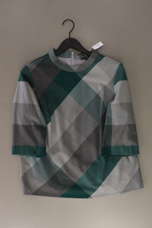 Esprit Karobluse Gr. 42 kariert 3/4 Ärmel grau aus Polyester