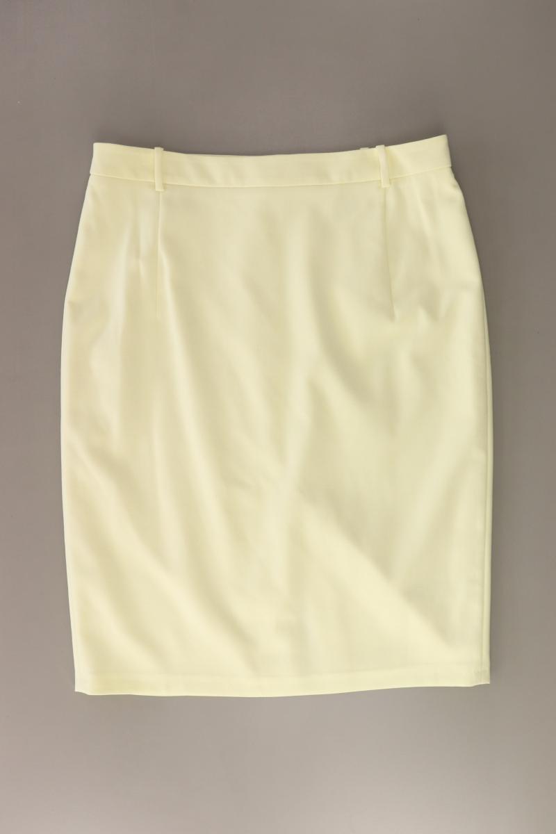 Esprit Bleistiftrock Gr. 44 gelb aus Polyester