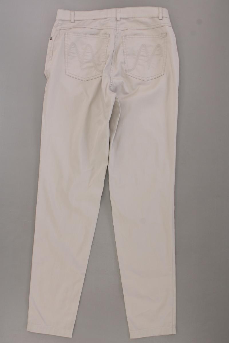 Madeleine Five-Pocket-Hose Gr. 36 creme aus Baumwolle