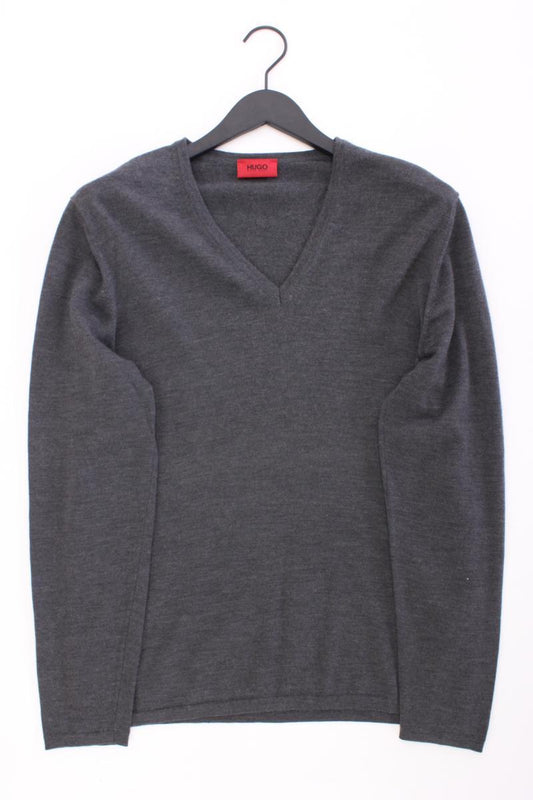 BOSS by Hugo Boss Wollpullover für Herren Gr. XL neuwertig grau aus Schurwolle