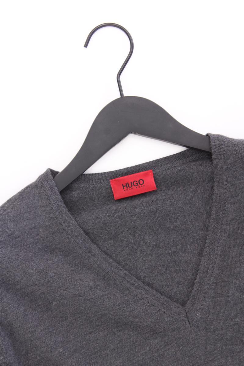 BOSS by Hugo Boss Wollpullover für Herren Gr. XL neuwertig grau aus Schurwolle