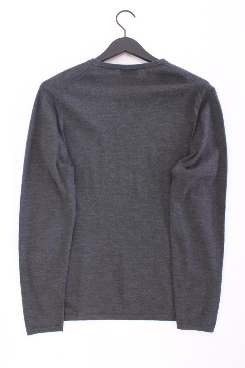 BOSS by Hugo Boss Wollpullover für Herren Gr. XL neuwertig grau aus Schurwolle