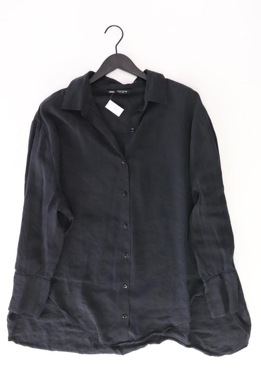 Zara Langarmbluse Gr. L schwarz