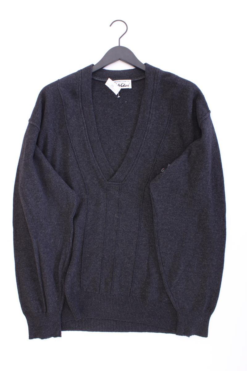 Carlo Colucci Wollpullover für Herren Gr. 54 grau
