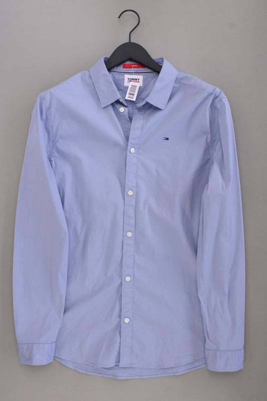 Tommy Jeans Langarmhemd für Herren Gr. XL blau aus Baumwolle