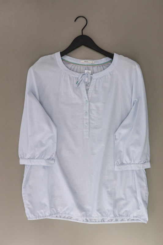 Cecil Regular Bluse Gr. XL 3/4 Ärmel blau aus Baumwolle
