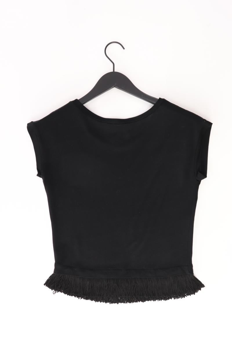 Mango T-Shirt Gr. XS Kurzarm schwarz