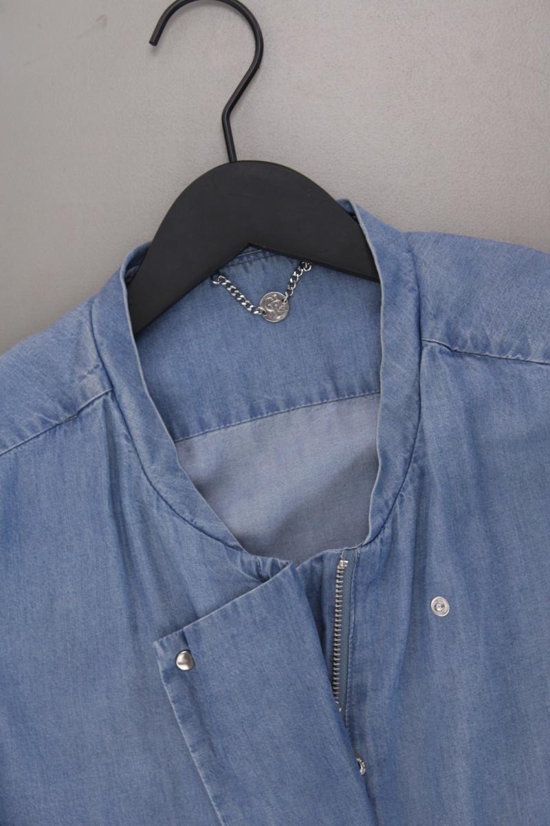 C'est Paris Blouson Jäckchen Gr. 38 blau aus Lyocell