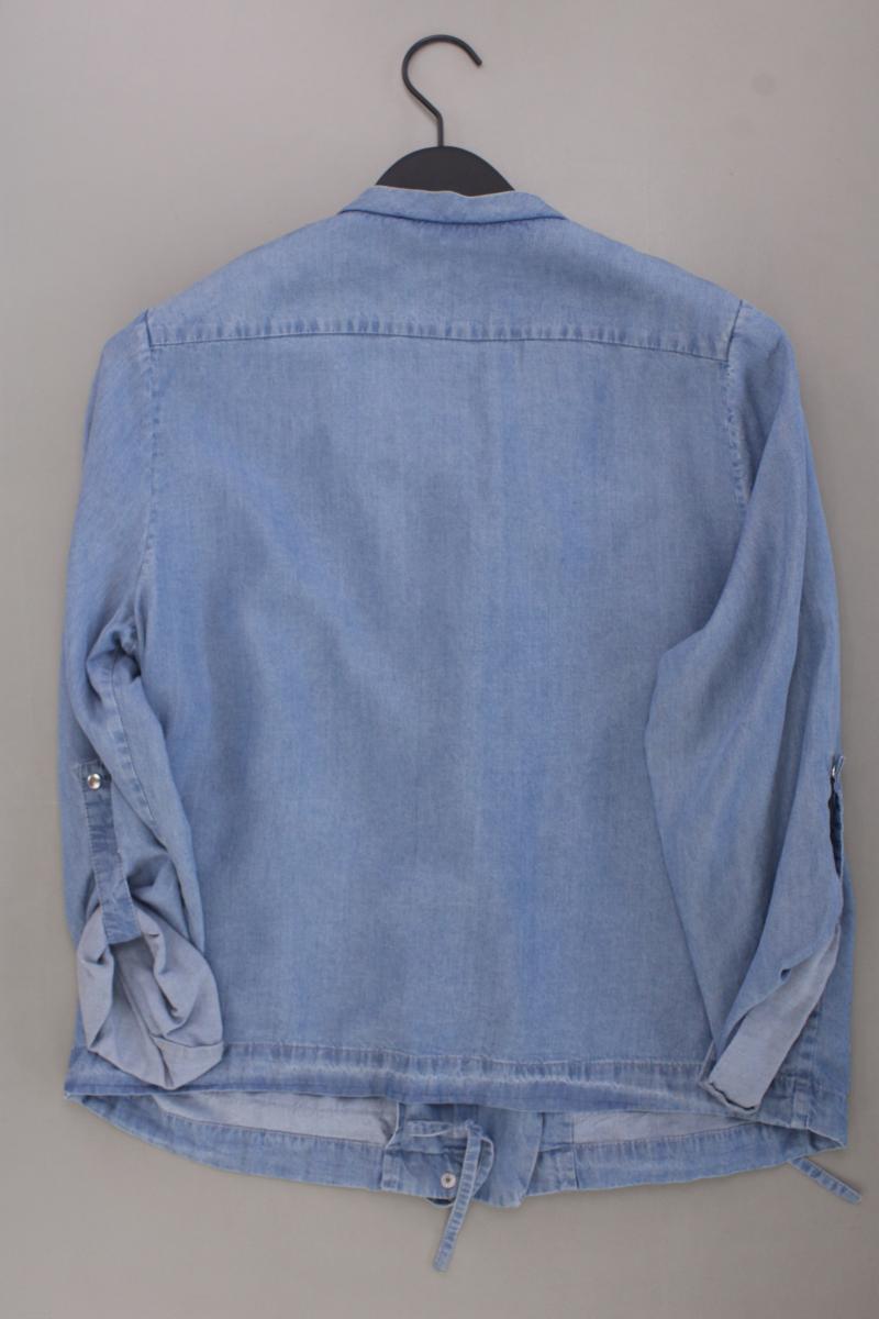 C'est Paris Blouson Jäckchen Gr. 38 blau aus Lyocell