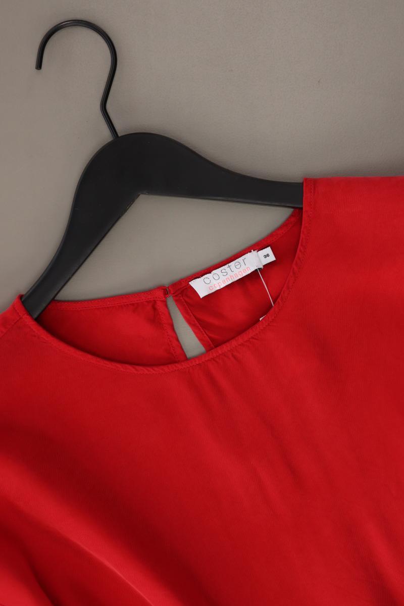 coster copenhagen Kurzarmbluse Gr. 36 rot aus Cupro