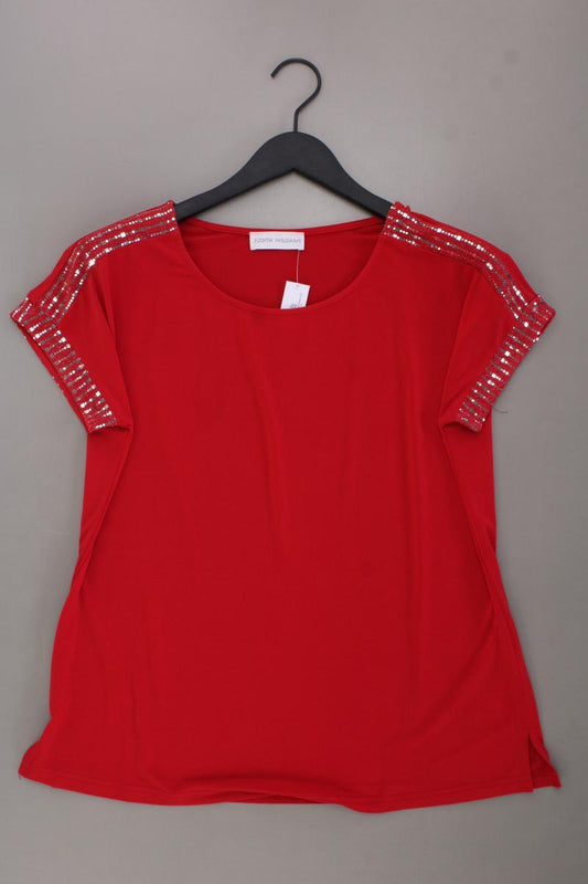 Judith Williams T-Shirt Gr. 40 Kurzarm rot aus Polyester